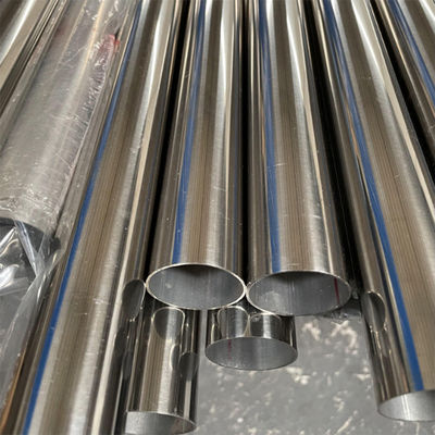 Tube rond inoxydable de marinage soudé du tuyau d'acier ASTM AISI solides solubles