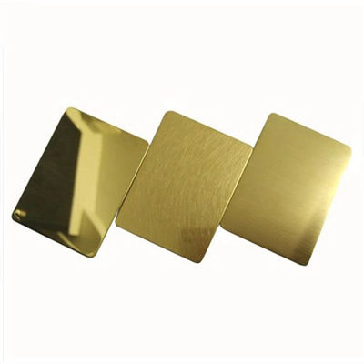 feuille d'or 0.1mm de l'acier inoxydable 6K - 300mm Rose Gold solides solubles couvrent