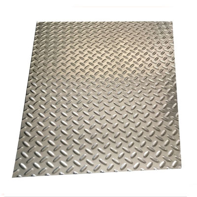 anti feuille de plancher de dérapage de 316L Diamond Stainless Steel Chequered Plate 8K
