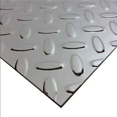 304 316 la milliseconde Checkered Sheet ASTM a gravé la plaque d'acier en refief inoxydable