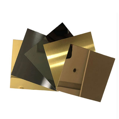 plat RoHS de la décoration 316l solides solubles de feuille d'acier inoxydable de finition du miroir 8K